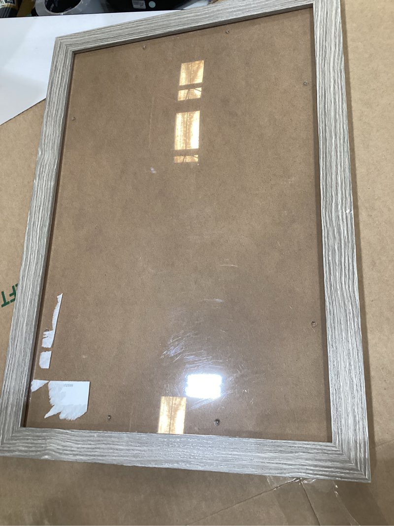 Condition photo showing Good Condition for MCS Studio Gallery 12x18 Picture Frame Gray Woodgrain Engineered Wood, Rectangle Photo Frame for Photos, Posters & Art Prints (1-Pack) 1-Pack 12x18 Gray Woodgrain