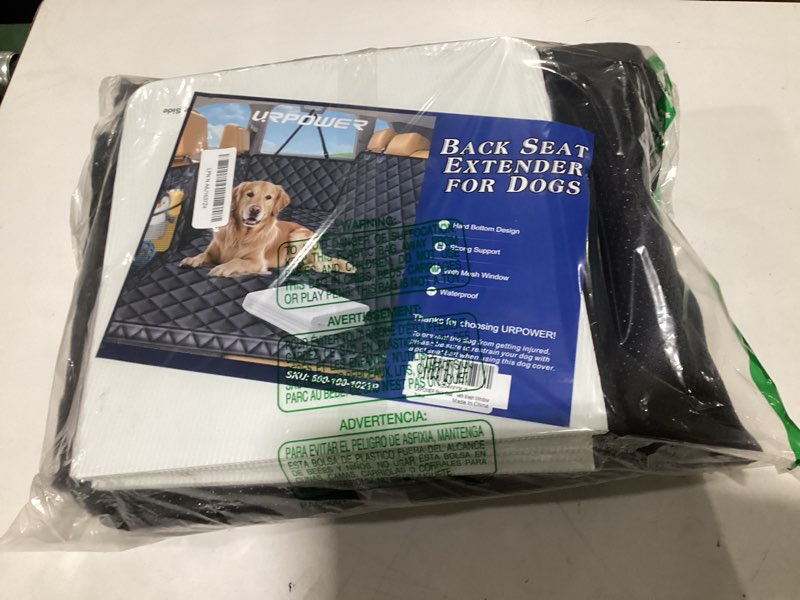 URPOWER Back Seat Extender for Dogs - Hard Bottom Dog Car Seat Cover with 1PC Leak-Proof Pee Pad, Do