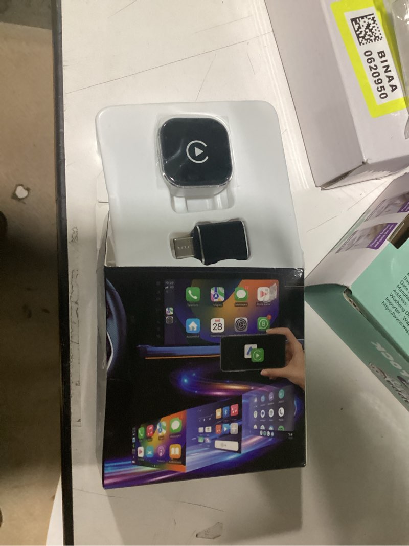 Condition photo showing New/Like New for 2026 wireless car adapter - universal smart screen converter, usb-c/type-c, plug & play, zero delay needs built-in vehicle system (purple)