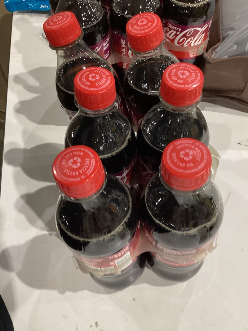 Condition photo showing New/Like New for Coca-Cola Cherry Soda Soft Drink, 16.9 fl oz, 6 Pack