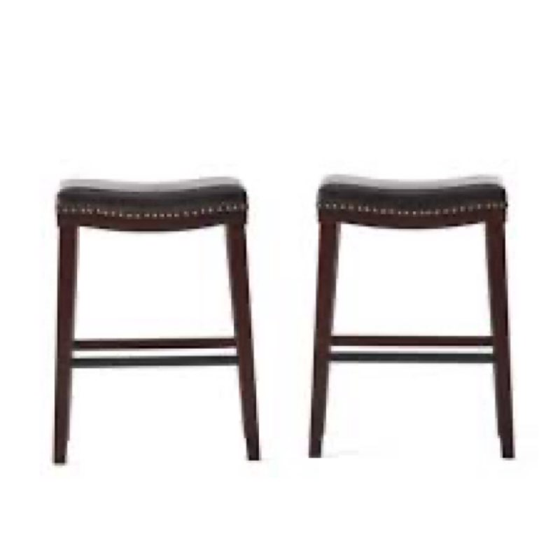 Nobhill upholstered counter stool with solid wood frame