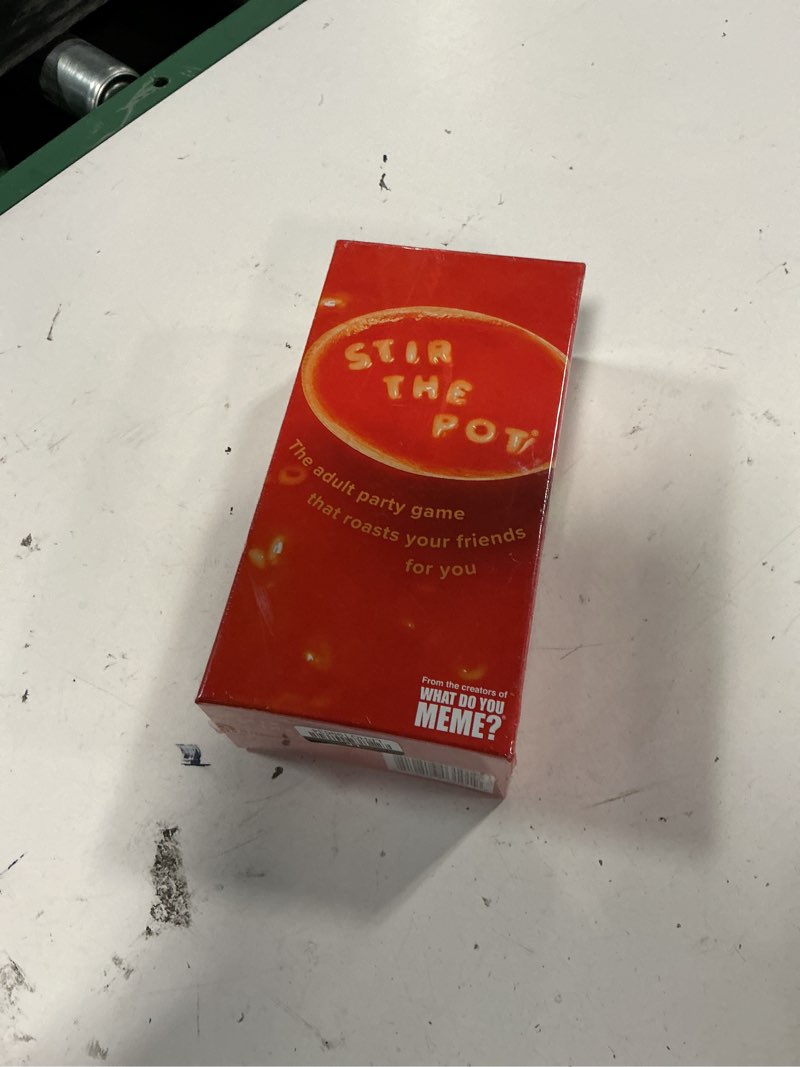 Condition photo showing New/Like New for stir the pot game (unopened box)