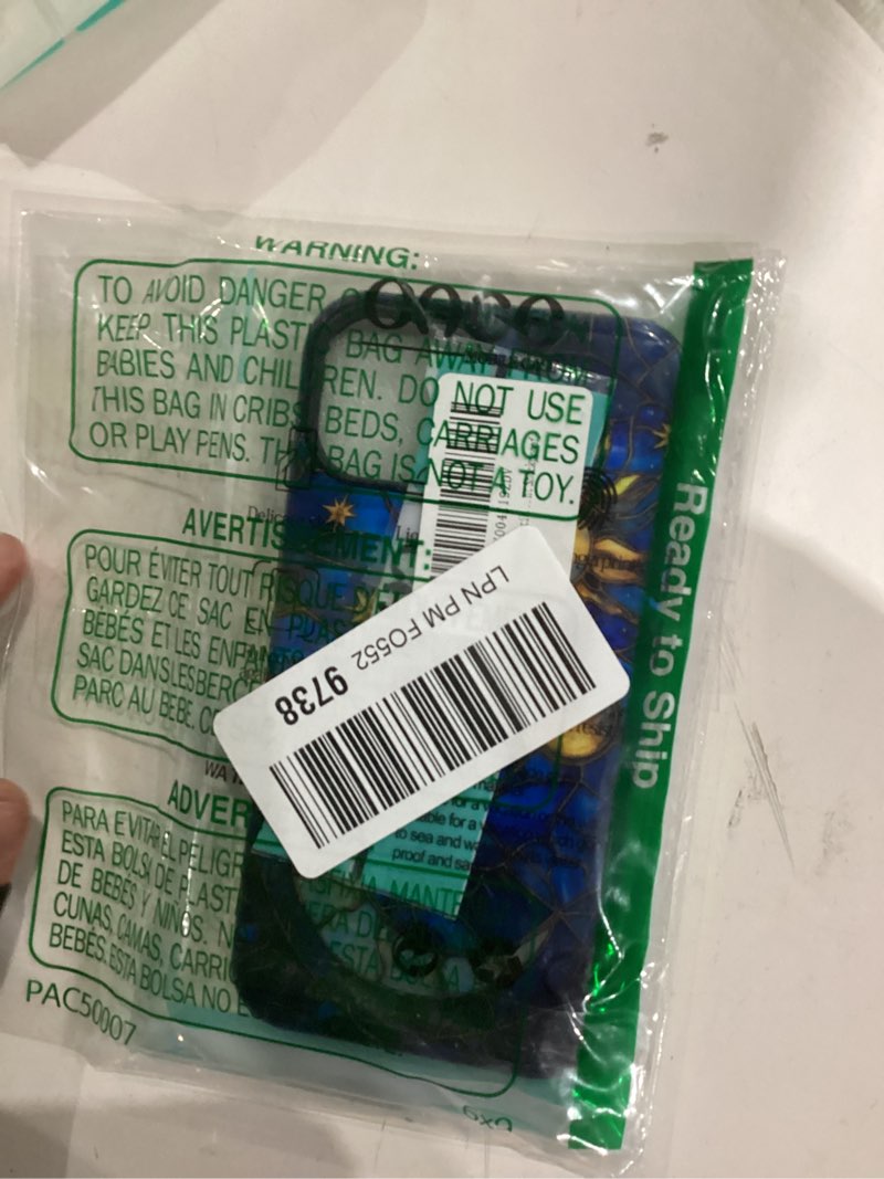 Condition photo showing New/Like New for compatible with iphone 11 pro case,hybrid 2-layer hard shell silicone case - stained glass stars moon starry sky - scratch resistant shockproof cover stained glass stars moon starry sky iphone 11 pro