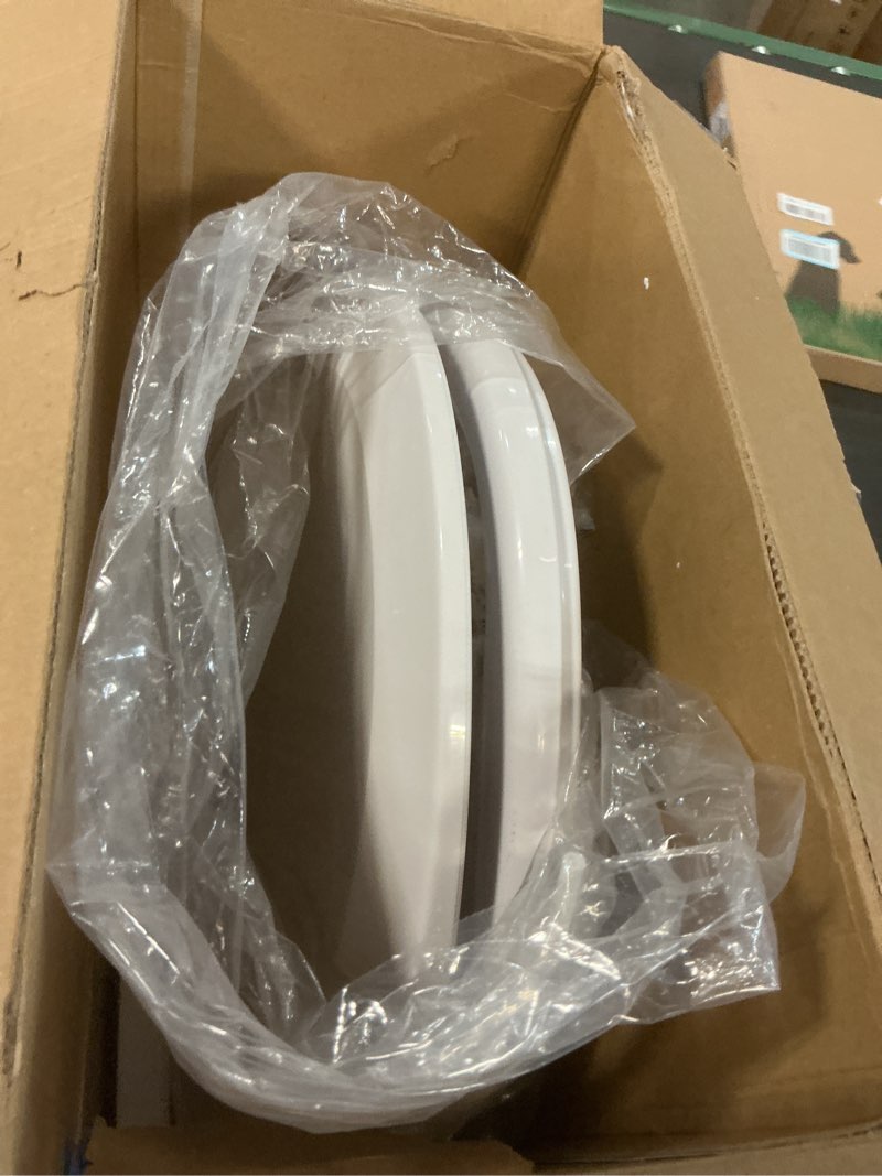 Condition photo showing As Is for Combier Bidet Toilet Seat with Heated Warm Water & Nozzle Wash, Auto-Dry, Quiet Close Lid, Wireless Remote - Electric Bidet Seat 102DS-B(Round)