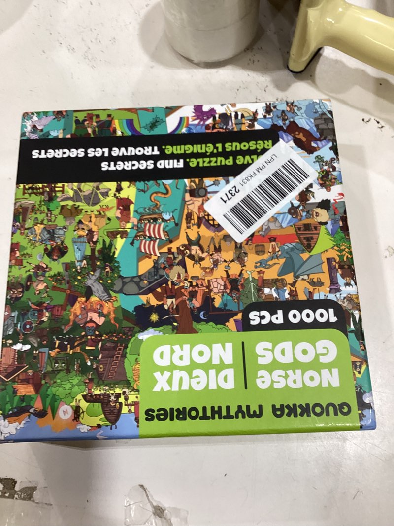 Condition photo showing New/Like New for QUOKKA 1000 Piece Puzzle for Adults Norse Gods – Adult Puzzles with Secret Tasks & Immersive Audio Story of Ancient Myths and Legends for Deep Relaxation for Challenge Puzzle Lovers