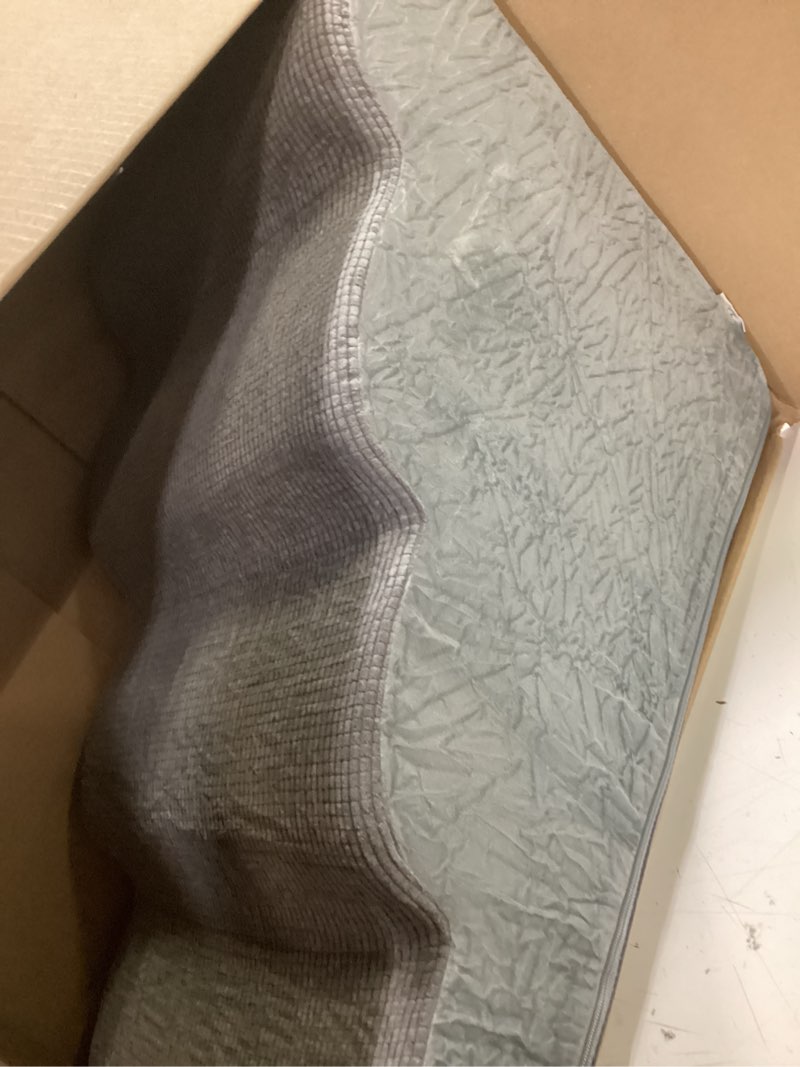 Condition photo showing Good Condition for dog stairs for small dogs, 4-step dog ramp for bed 19.7" h, dogs steps for bed, couch, pet stairs with non-slip bottom design, cat scratching, high density foam portable pet steps, indoor, grey grey 4 4-step 19.7"h
