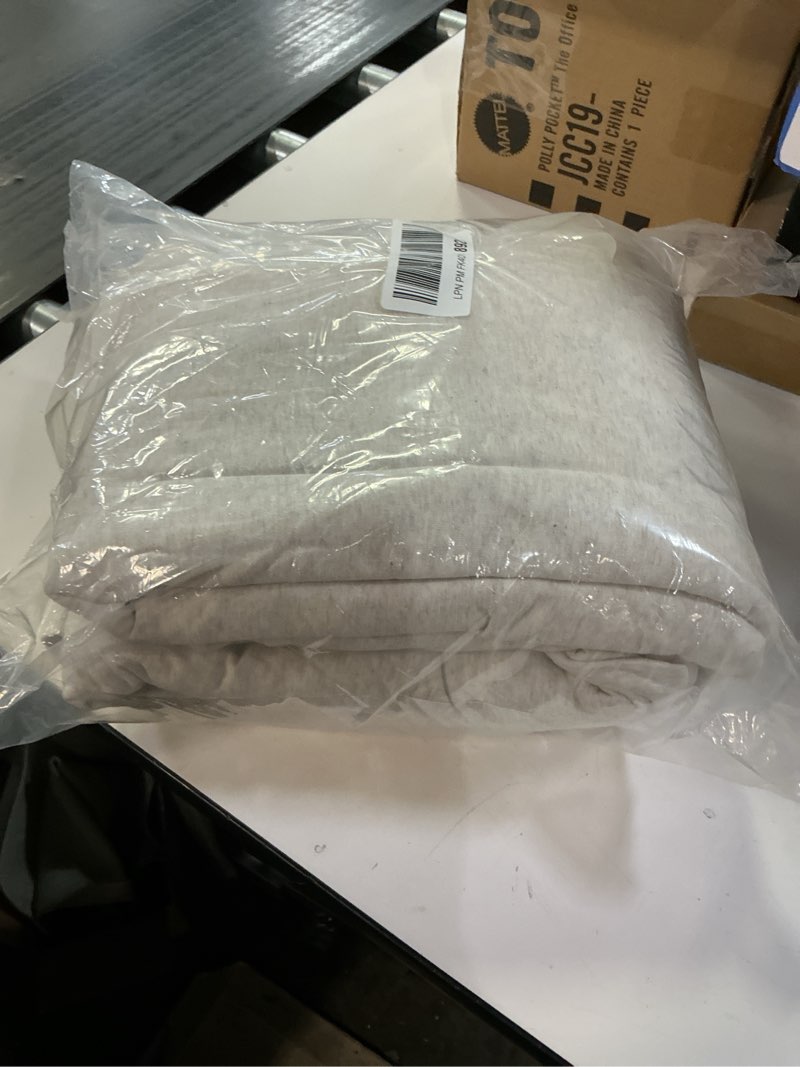 Condition photo showing Good Condition for Amazon Basics Cotton Jersey 4-Piece Soft, Breathable, Wrinkle-Free Bed Sheet Set, Queen, Oatmeal, Solid Queen Oatmeal