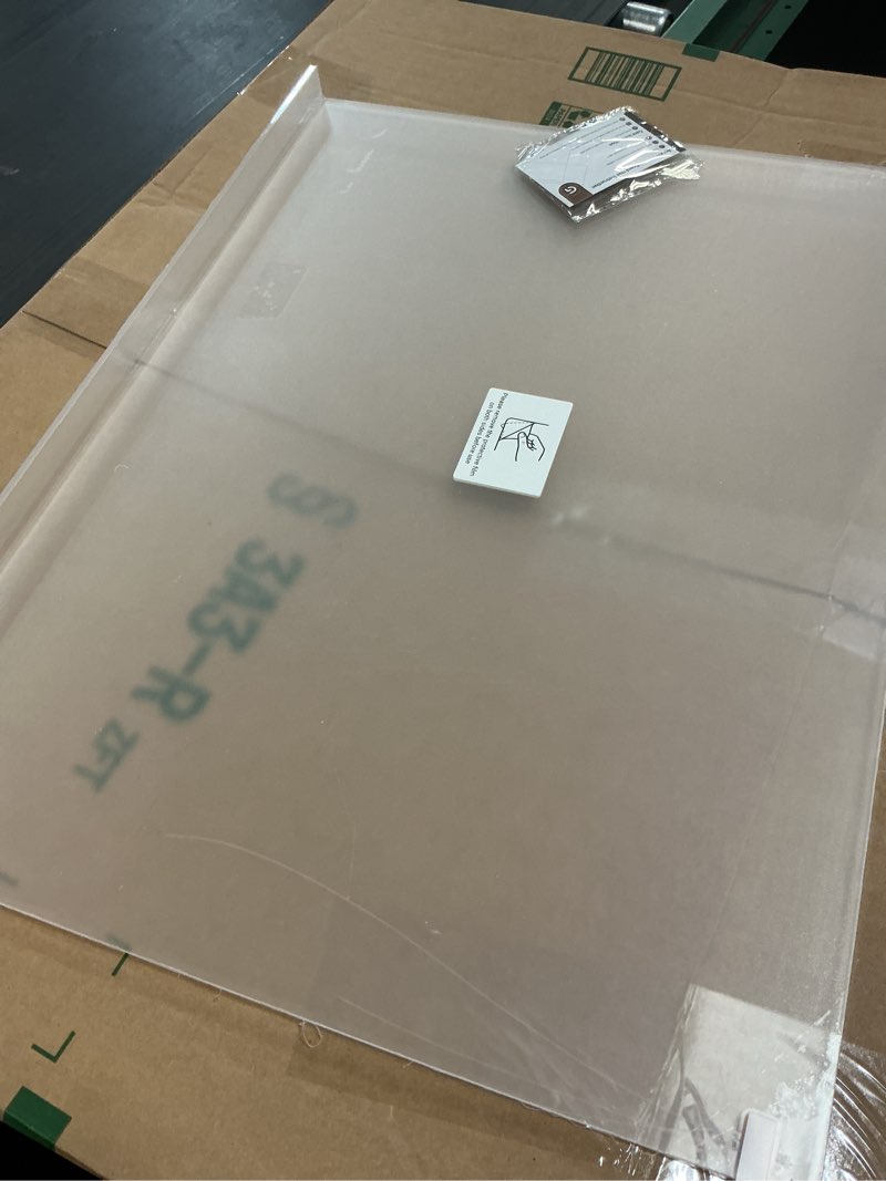 Condition photo showing Good Condition for acrylic cutting board with counter lip, 24x18 inch clear cutting boards for kitchen counter, large cutting board non slip for countertop protector, apartment essentials kitchen decor gifts clear 24"l x 18"w