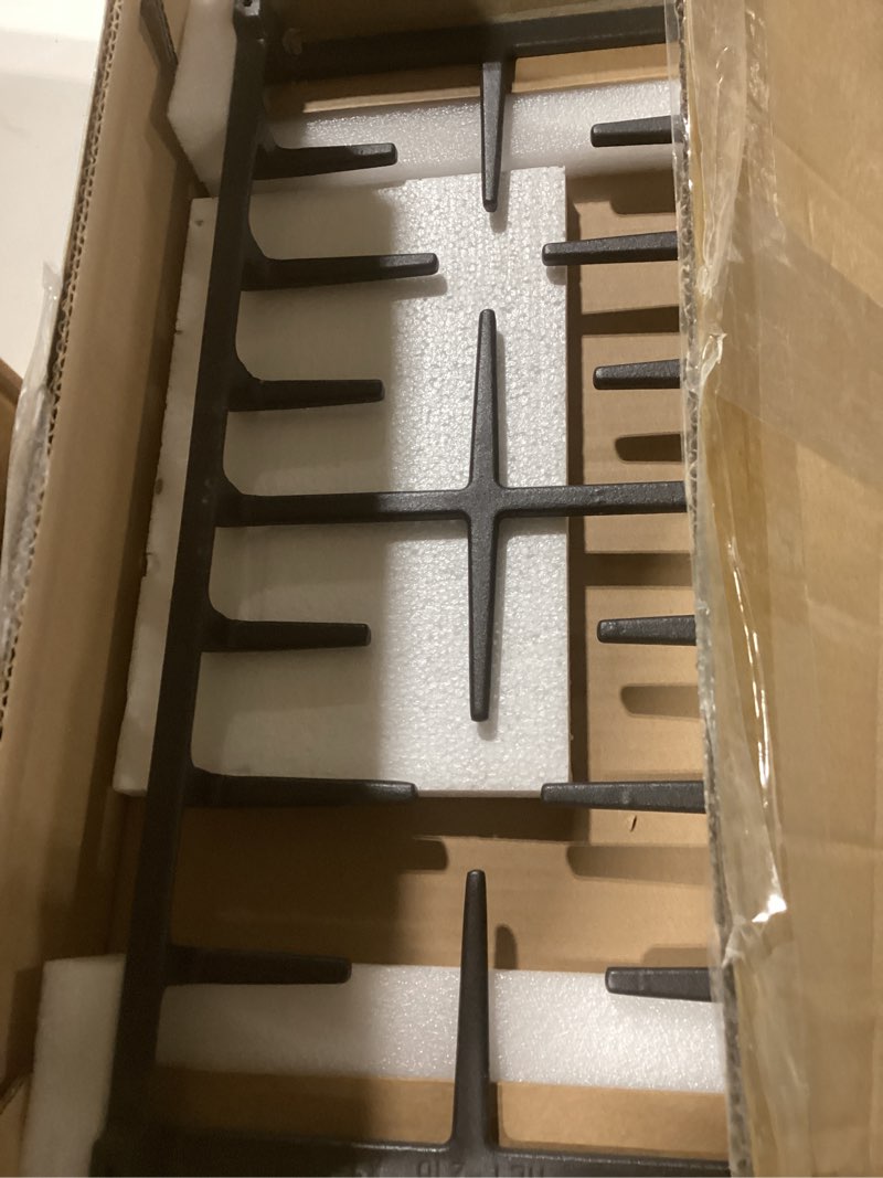 Condition photo showing Good Condition for WB31X27150 Center Grate Replacement for GE Stove Grate JXGRATE1 WB31X24737 Cast Iron General Electric Gas Range Grate 19.3" x 9.1'' Surface Burner Grate GE Cooktop Parts Stove Top Grate