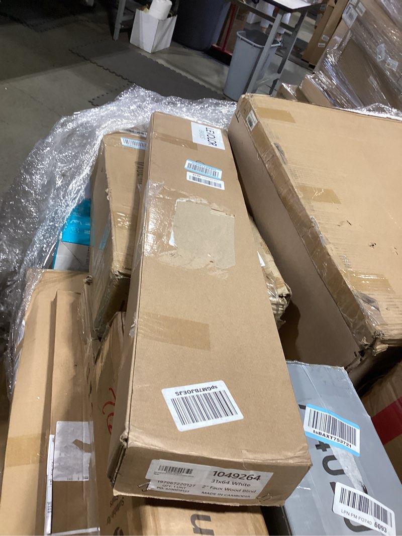 Condition photo showing Good Condition for levolor basics cordless 2" faux wood blinds, light filtering window shade, blinds for indoor windows, white, fits up to 31" w x 64" l