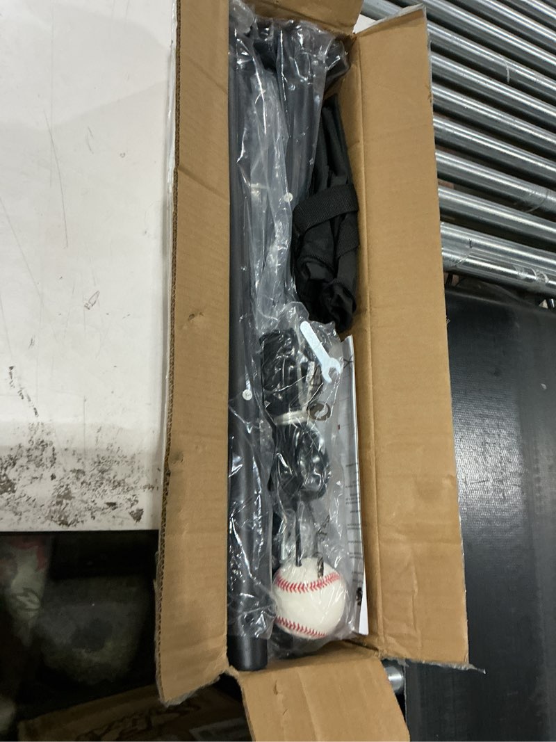 Condition photo showing New/Like New for portable hitting trainer for baseball&softball,auto-reset baseball swing trainer with real ball and stand, adjustable baseball training station,softball swing trainer solo practice improve power,speed