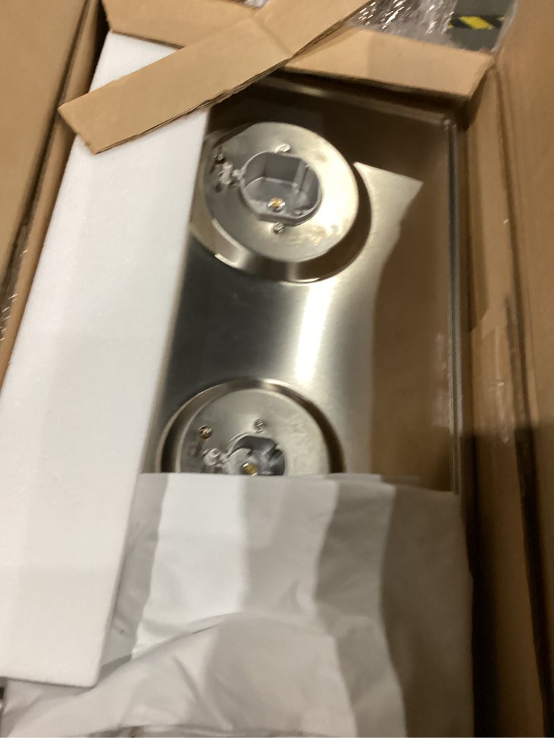 Condition photo showing As Is for 12 Inch Gas Cooktop, ThermoMate Heavy Built In Gas Rangetop with 2 High Efficiency SABAF Burners, NG/LPG Convertible 304 Stainless Steel Stove Top with Flame Out Protection, CSA Certified 12 inch 2 burners