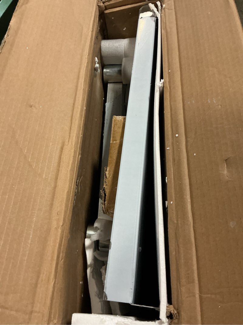 Condition photo showing As Is for ROCKPOINT Stainless Steel Table for Prep & Work with Backsplash 36x24 Inches, NSF Metal Commercial Kitchen Table with Adjustable Under Shelf and Table Foot for Restaurant, Home and Hotel with Backsplash 36x24inch