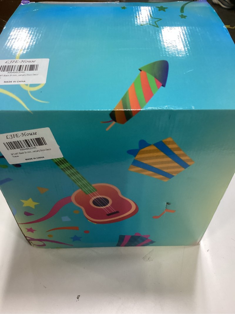 Condition photo showing New/Like New for Sequin Wall Backdrop Champagne Glitter Square Photo Backdrop 9FTx4FT Birthday Shimmer Wall for Bachelorette Anniversary Photograph Backgrounds Decor 9ftx4ft Champagne