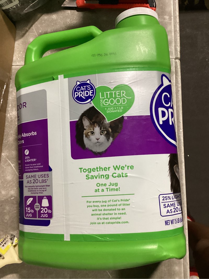 Condition photo showing New/Like New for cat's pride max power: total odor control - up to 10 days of powerful odor control - strong clumping - 99% dust free - multi-cat litter, scented, 15 pounds