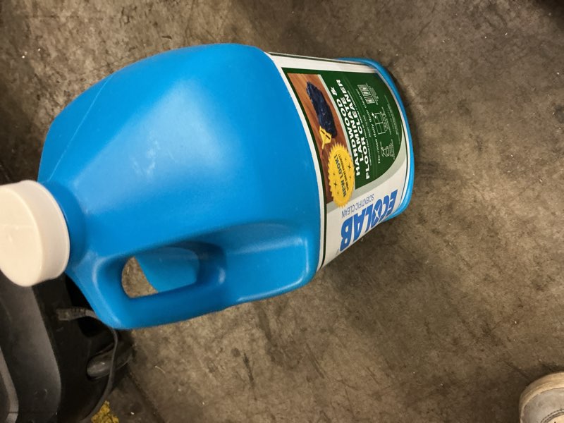 Condition photo showing New/Like New for 1 gal. hardwood and laminate floor cleaner, advanced no-rinse solution safe for wood laminate, marble, granite and vinyl