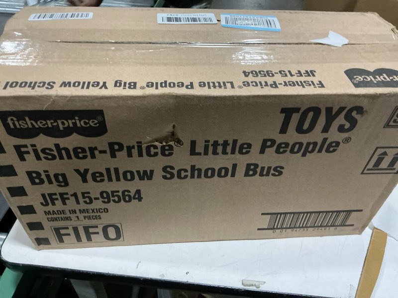 Condition photo showing Good Condition for Fisher-Price Little People Toddler Learning Toy, Big Yellow School Bus Pull-Along Vehicle & 4 Figures for Pretend Play Kids Ages 1+ Years Multilanguage