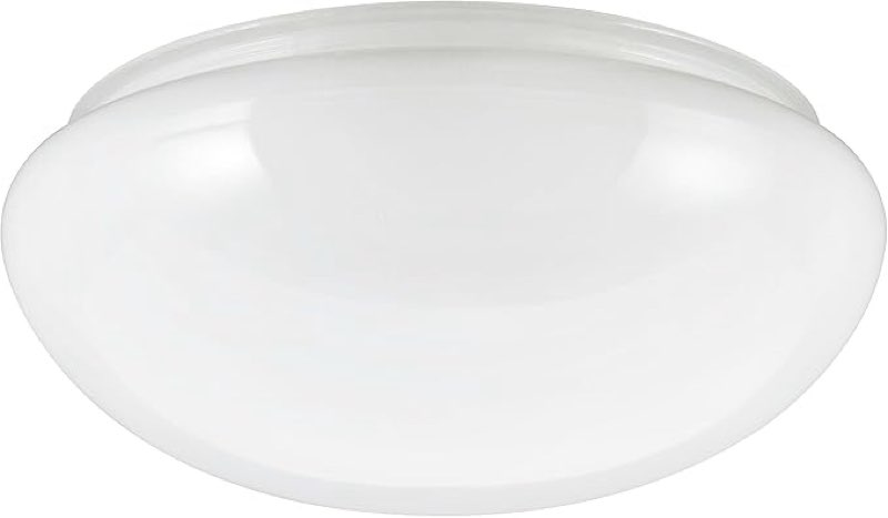 aspen creative 23608-01, 11" white opal mushroom glass shade for ceiling fixture, 11" dia x 4" h/fitter 9-3/4"