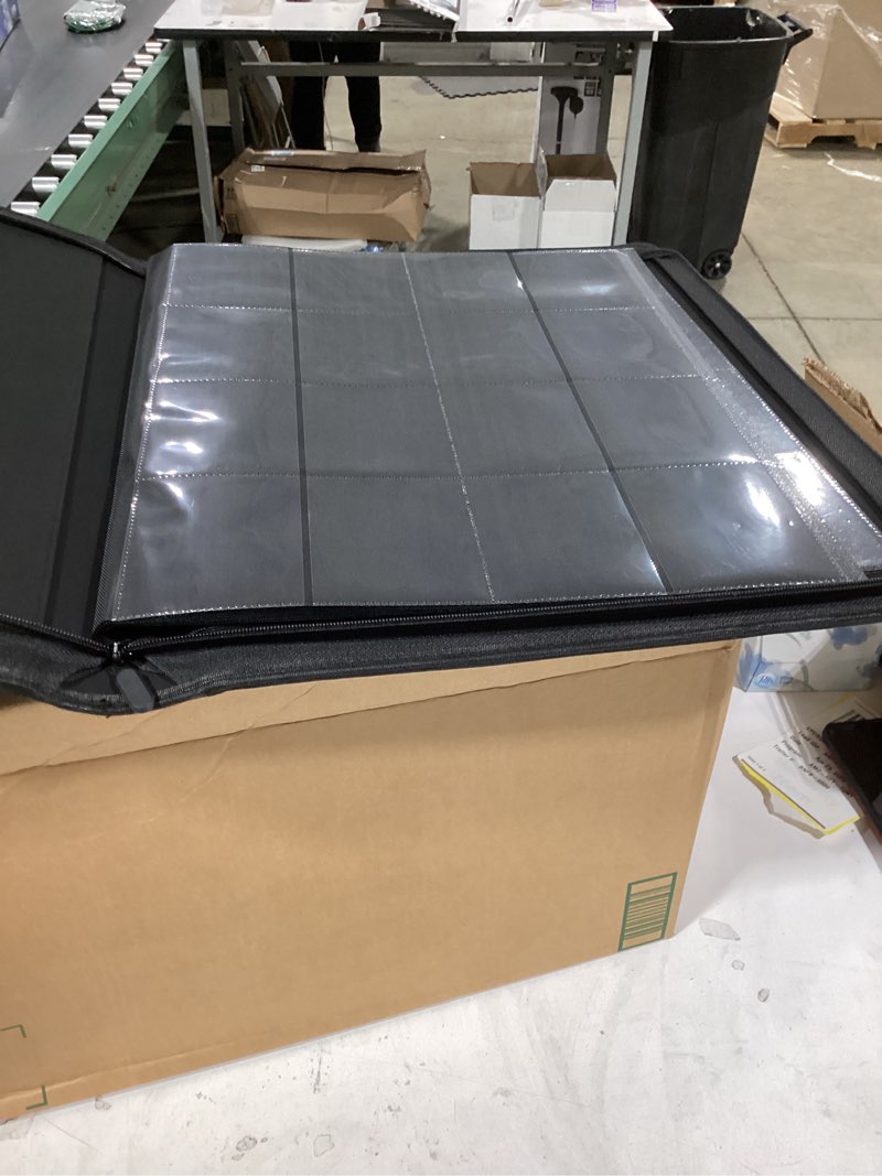 Condition photo showing As Is for similar  product wot i trading card binder, 900 pockets sleeves with zipper, double sided pockets card holder carry case for baseball card, football card
