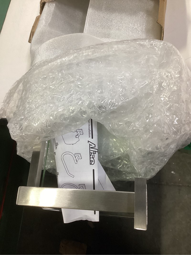 Condition photo showing New/Like New for Alise Bathroom Shelf Wall Mounted, Brushed Nickel Large Capacity Glass Shelf for Bathroom, 24 inch Brushed Nickel 24 Inch