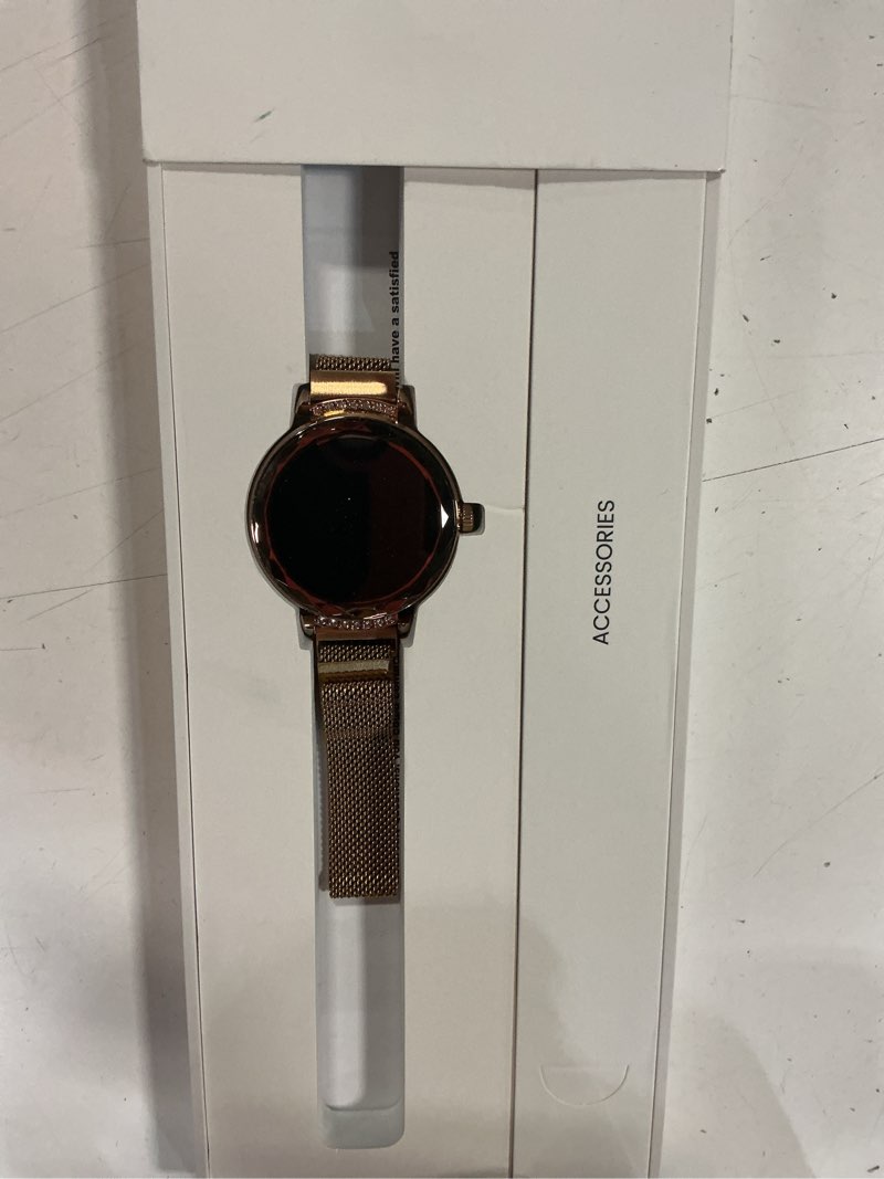 Condition photo showing Good Condition for smart watches for women(answer/make call), 1.19" amoed smartwatch for android iphone,fitness tracker with 120+ sport modes, ip68 waterproof, heart rate/sleep/spo2 monitor, activity tracker rose gold