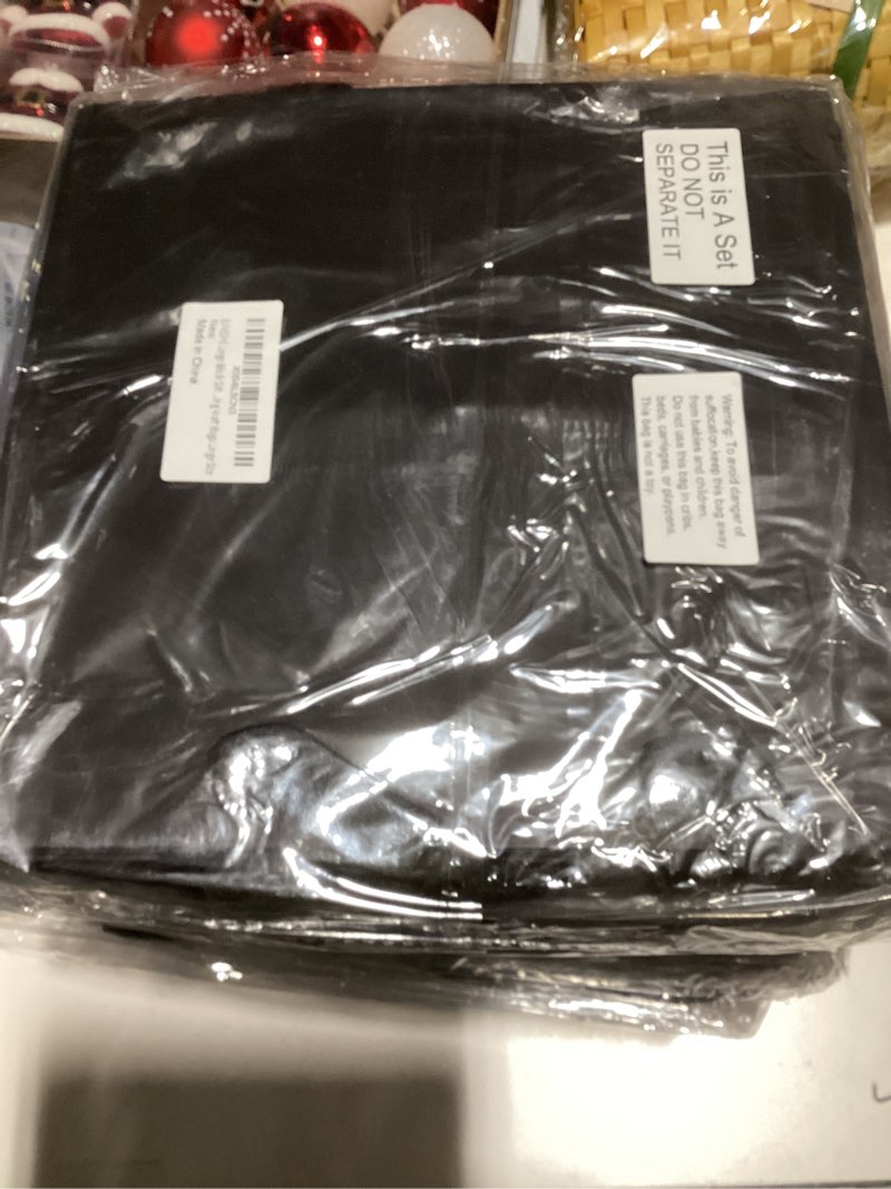 Condition photo showing New/Like New for JUNESHE 12 Pack Black Large Square Gift Bags with Handles & Tissue Paper, 9.84 inches Gift Wrap for Birthday Wedding Party Shopping Presents Anniversary Black TissuePaper