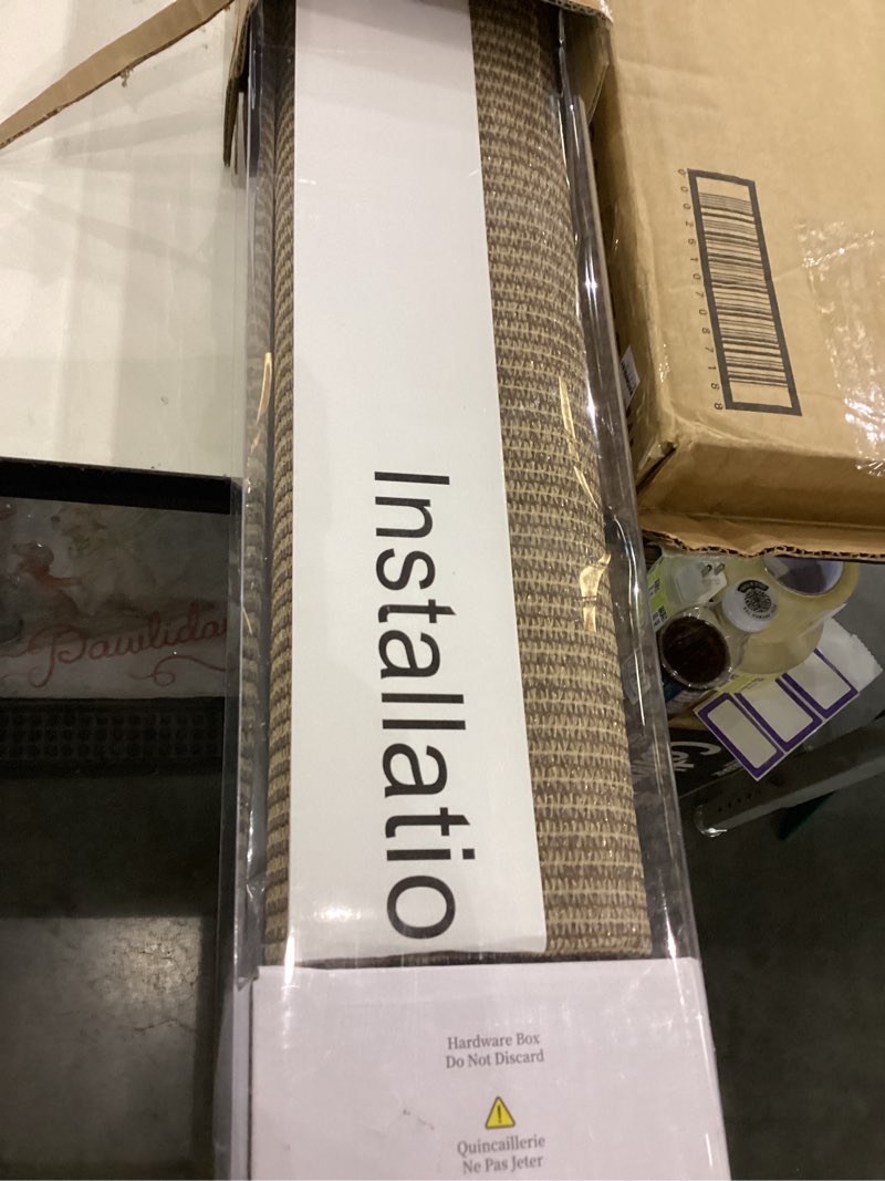 KANAGAWA Outdoor Roller Shade 6'X6' Walnut Exterior Cordless Patio Roll Up Shades for Outside Pergol