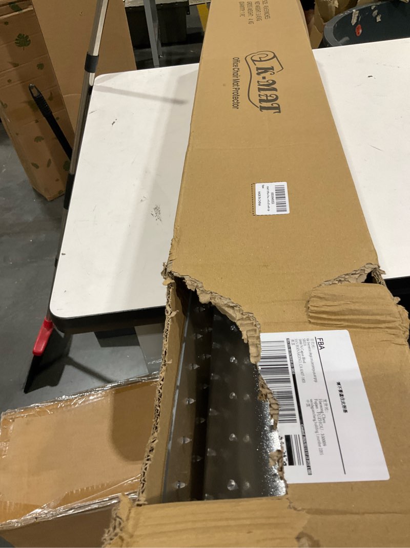 Condition photo showing New/Like New for kmat office chair mat for carpet, computer desk mat,anti-slip clear desk chair mat for home rolling chair,heavy duty floor protector for office-easy to clean-45 x53 with lip 45"x53" carpet mat with lip