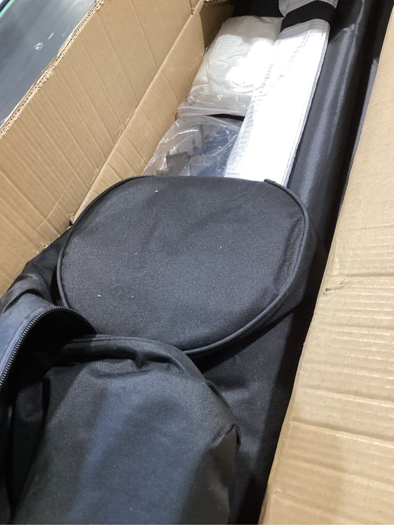 Condition photo showing Good Condition for professional photography studio led dimmable large shooting tent 47x39x78 zkeezm large lightbox photo video continuous lighting cube shooting tent kit soft box with 3colours backdrops and carrying bag 78 inches with 5600k