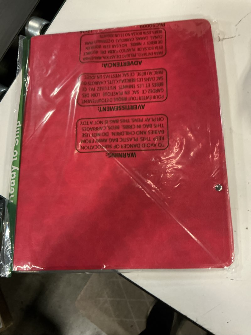 Condition photo showing Good Condition for Tablet Organizer Portfolio Case with 3-Ring Binder, Binder Padfolio File Folder with Removable Tablet Holder, Compatible with iPad Air 13-inch M3 (2025)/M2 (2024), Red 13-inch iPad Air (M2) 2024 Red
