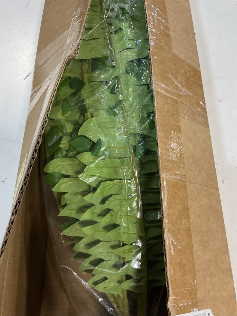Condition photo showing New/Like New for forest prince 50" artificial boston ferns, fake bush plants, large faux ferns with 96 fronds for outdoors home decor 50" 1 pcs