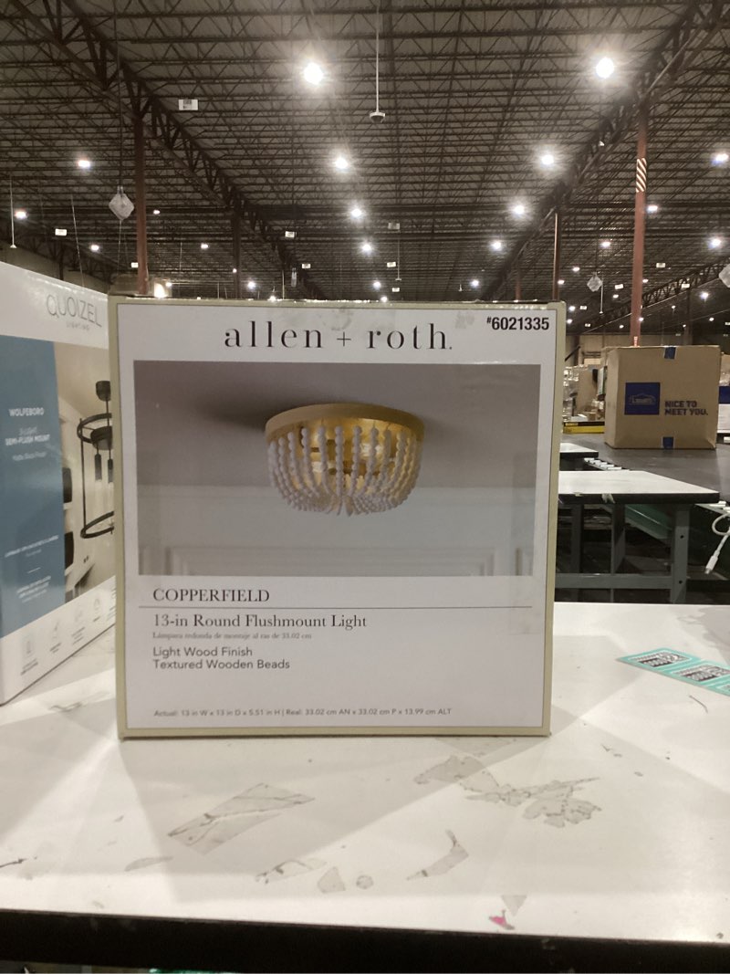 Condition photo showing As Is for copperfield 13-in round flushmount light