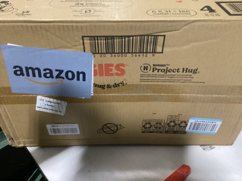 Condition photo showing Good Condition for huggies snug & dry disposable diapers - econ+ pack - size 4 - 186ct