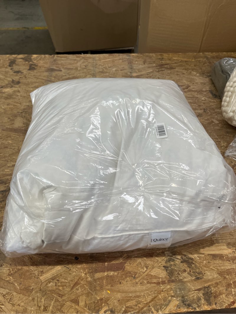 Condition photo showing Good Condition for premium feather pillow insert, 26x26, no color