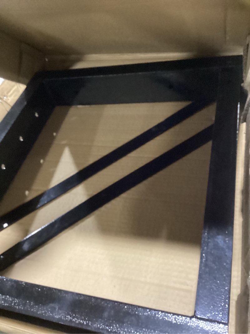Condition photo showing Good Condition for underbody truck tool box mounting brackets kit, welded formed steel mounting brackets with screws spacers and sleeves bolts for underbody truck bed tool box, 17.7x 17.7 inch, set of 2 17.72 x 17.72 inch