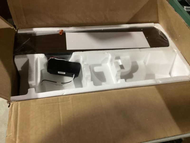 Condition photo showing Good Condition for Fanbulous 62 Inch Ceiling Fans No Light with Remote, Modern Ceiling Fan Without Light, Dual Finish 8 Blades, Reversible Quiet DC Motor, 6 Speed, Large Ceiling Fan for Indoor or Covered Outdoor, Black Black 62 Inch