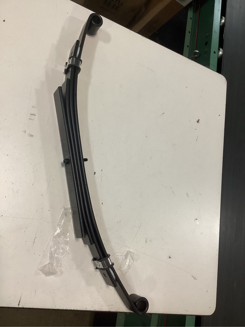 Condition photo showing Good Condition for leaf, 25-1/4 inch double-eye trailer leaf spring with a 2,500 lbs capacity 2pc
