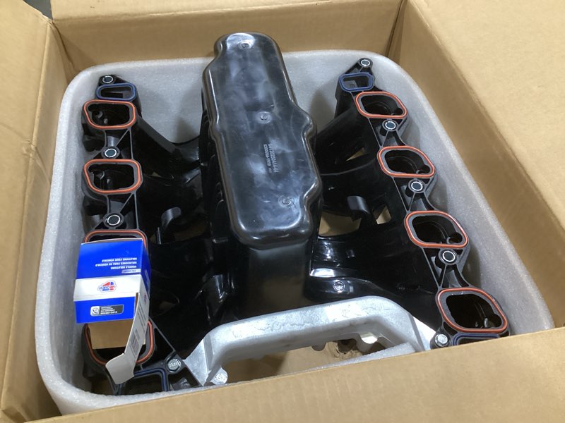 Condition photo showing As Is for 615-188 upper intake manifold with gasket kit fits for ford e-150 e-250 2003-2014 e350 super duty 00-16 e450 super duty 03-16 excursion 00-05 expedition 00-04 f150 f250 f350 00-04 v8 5.4l 2l1z-9424-aa