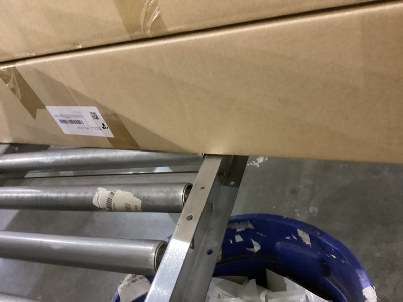 Condition photo showing New/Like New for MELUCEE 5-Light Bathroom Vanity Light Fixtures Brushed Nickel, Modern Bath Wall Lights Over Mirror 40.4 Inches Vanity Lighting with Rectangular Clear Glass Wall Mount Lamp for Living Room Hallway