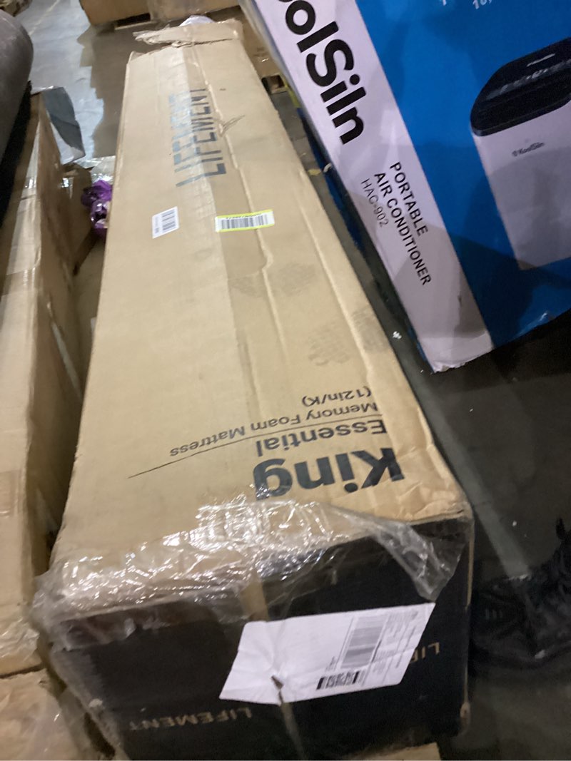 King memory foam mattress 12”