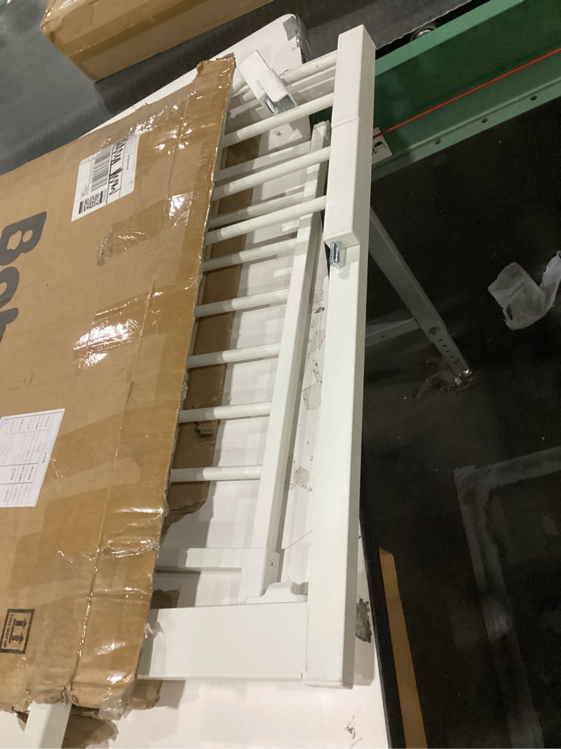 Condition photo showing As Is for Babelio 29-55 Inch Extra Wide Baby/Dog Gate, PressGuard P7, Metal Auto Close, Pressure Mounted Pet Door for Doorways, NO Need Tools and Drilling, with Wall Cups, White White 30"Tall 29"-55" Wide