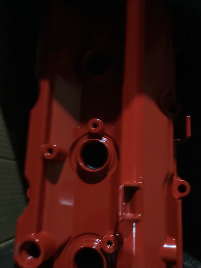 Condition photo showing New/Like New for mitzone upgrade aluminum valve cover left and right compatible with 2003-2008 nissan 350z infiniti fx35 g35 m35 vq35de 3.5l part # 13264am600 13264am610 upgrades(red-aluminum)
