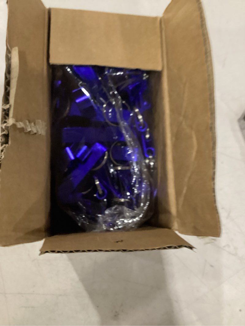 Condition photo showing New/Like New for 100 pcs bottle opener keychain bulk,soda beverage beer bottle opener keychain,bottle openers aluminum beer bottle opener claw beverage keychain ring for kitchen,wedding, bar,party(blue) blue 100pcs