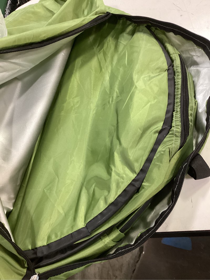 Condition photo showing Good Condition for portable toilet kit, camping toilet with pop-up privacy tent and poo gel toilet bags, washable portable outdoor showers changing rooms black toilet and green tent