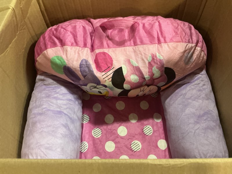Condition photo showing Good Condition for delta children - minnie mouse cozee buddy flip-out kids chair, pink
