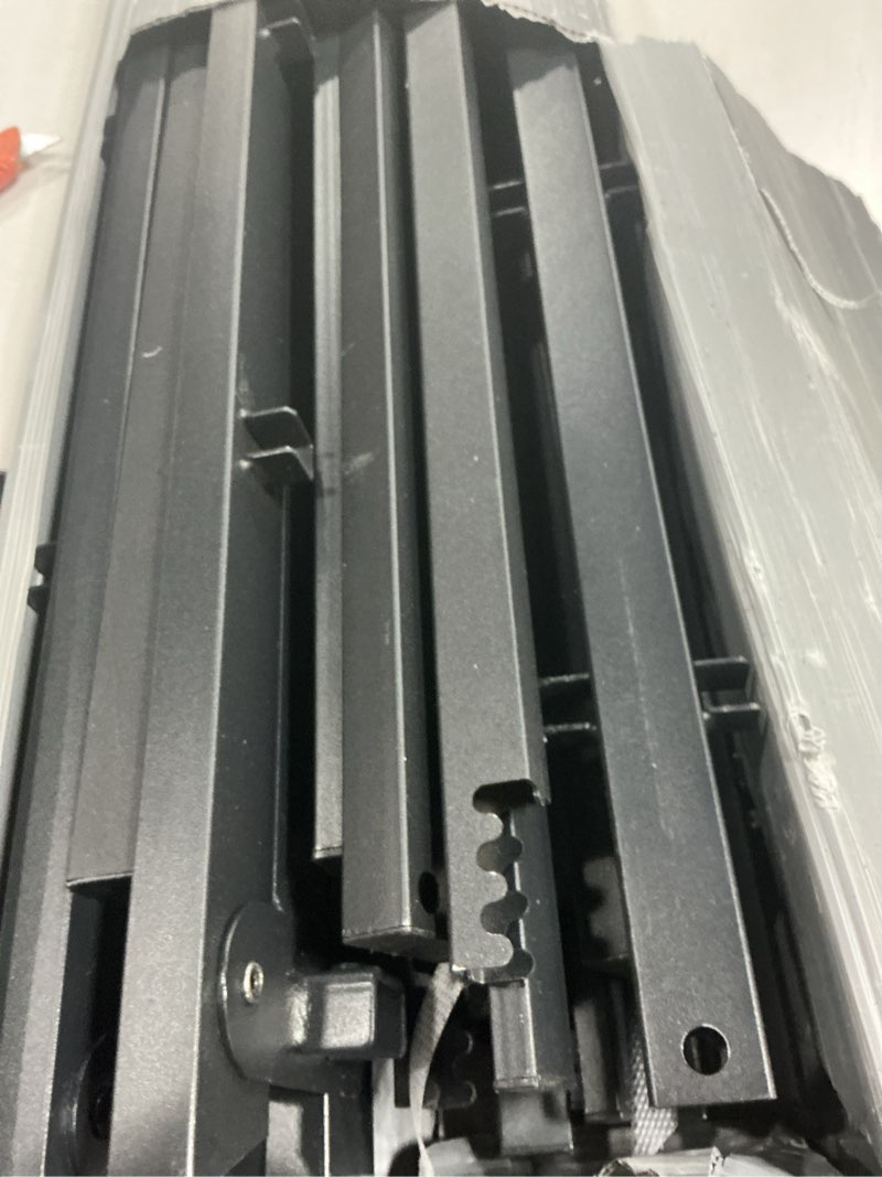 Condition photo showing As Is for Metal Bed Frame,King Size Bed Frame with Storage Space,Heavy Duty Sturdy Mattress Foundation,Easy Assembly,No Box Spring Needed, Black,18 Inch,King