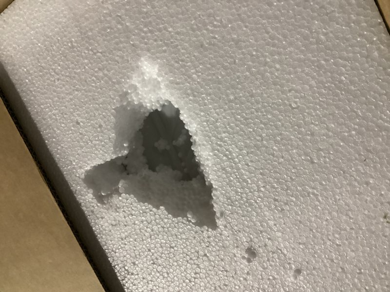 Condition photo showing New/Like New for Milk Glass Ceiling Light Fixture - Antique Brass Semi Flush Mount Pendant Light for Kitchen, Hallway, and Bedroom (White, 9 inch) White 9 inch