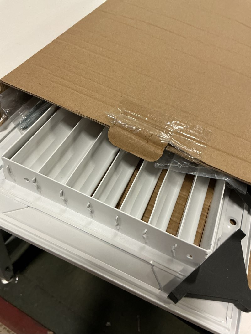 Condition photo showing Good Condition for Fits 6x4 Duct Opening | Aluminum Return Air Grille by Handua | Vent Cover Grill for Sidewall and Ceiling | Rust Free | Durable Powder Coating | HVAC Cold Air Intake Grille | White 1 6"W x 4"H [Duct Opening]