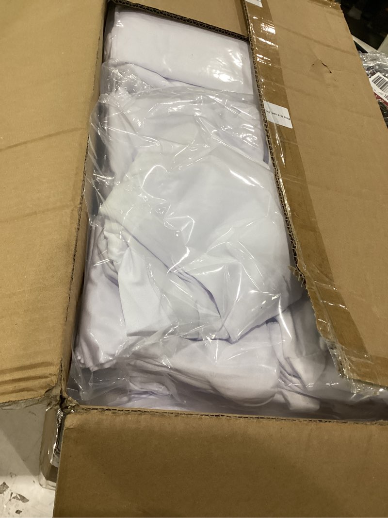 Condition photo showing Good Condition for 100 pcs white washable removable universal for wedding party dining banquet polyester spandex stretch slipcovers chair covers white-a 100pcs