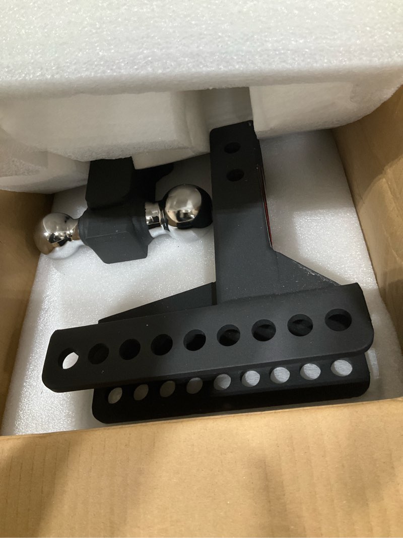 Condition photo showing Good Condition for TYT Adjustable Truck Trailer Hitch for 2 inch Receiver, 6" Drop/Rise Tow Hitch with Dual Balls (2" & 2-5/16"), 22,000 lbs GTW, 2,200 lbs TW, Includes Two Pin Locks & Hitch Tightener Dual Ball, 6" Drop/Rise, 2" Receiver